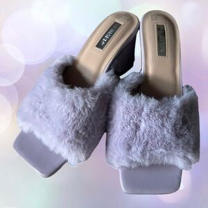 Primark fluffy Lavender Heels